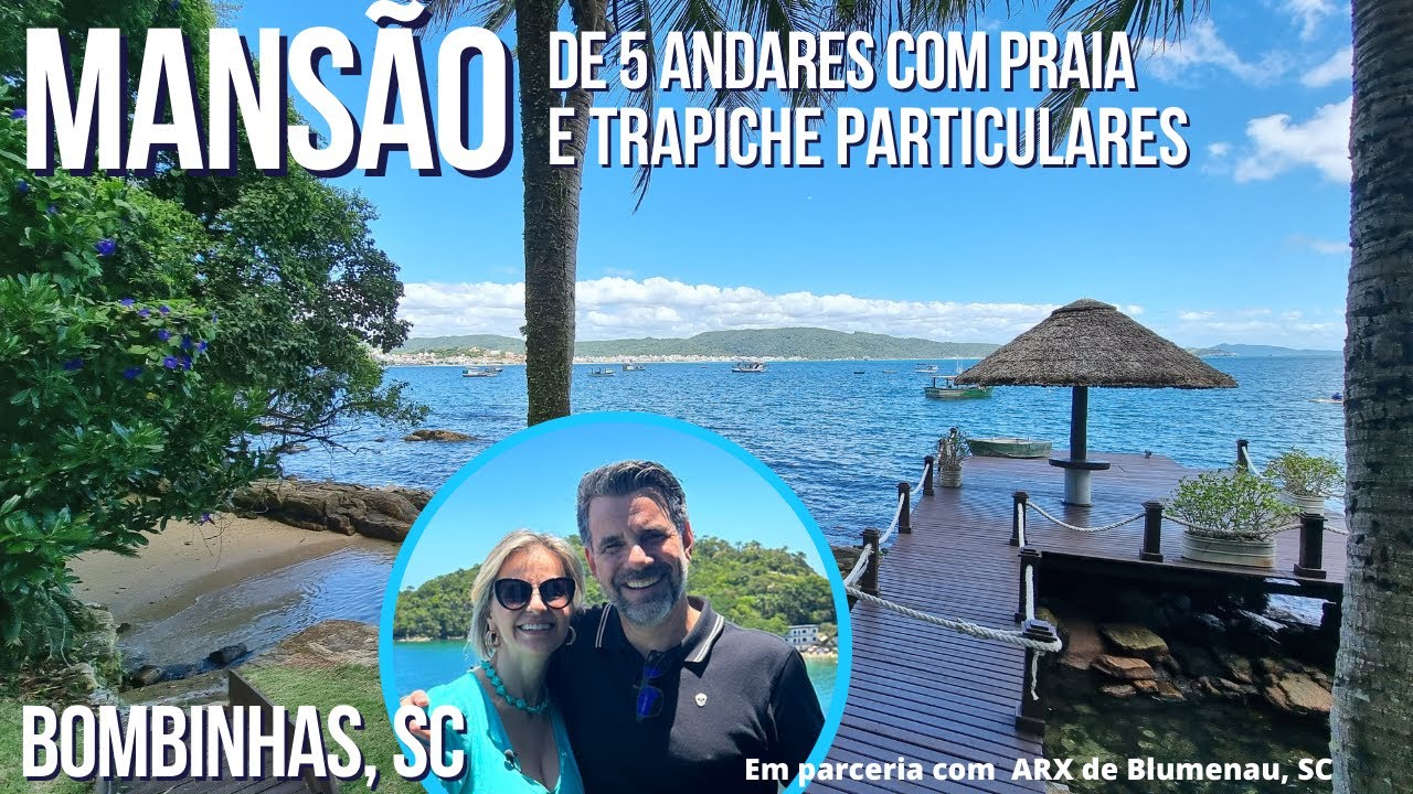 Mansão de 5 andares em Bombinhas. Vídeo NARRADO por mim e pela Fernanda da ARX Blumenau