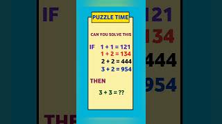 Can you solve this🥴😯🥶//Math puzzle// Puzzle#shorts#mathpuzzle#puzzle#trending