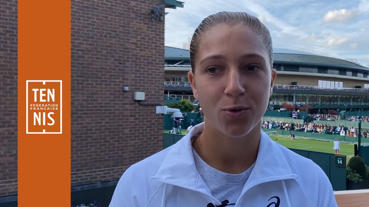 Diane Parry après sa qualification pour le 3e tour de Wimbledon | FFT