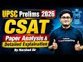 UPSC CSAT 2026 Paper Analysis | UPSC Prelims 2026 GS 2 Paper Solution &amp; Answer Key | MPSC Testbook