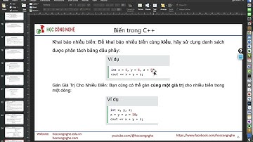 Làm quen với kiểu dữ liệu, cách khai báo biến và đặt tên biến trong lập trình C++