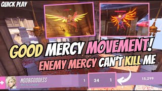 GOOD MERCY MOVEMENT ON PC! 🎀 Fail Mercy LOL!! - S8 ✨ PC Mercy Gameplay ✨ ~ Overwatch 2