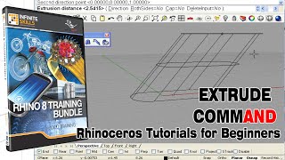 Extrude command explanation | Rhino Tutorials for beginners | Rhinoceros 3D