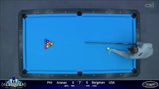 GREAT FINAL RACK! Justin Bergman vs James Aranas | 2020 Diamond Las Vegas Open | Match #15