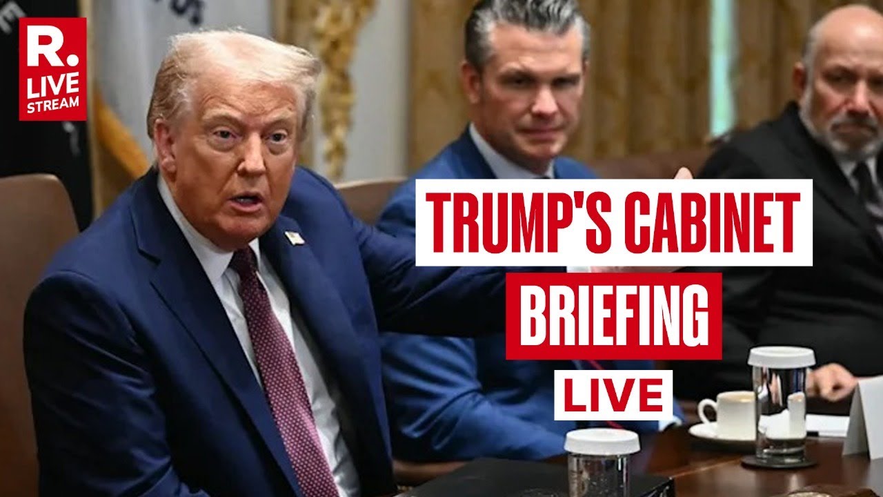 Trump LIVE: US President Donald Trump Holds Cabinet Meeting In Cabinet ...