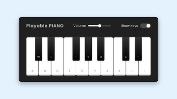 Build A Playable PIANO in HTML CSS & JavaScript   Virtual Piano 🎹 in JavaScript