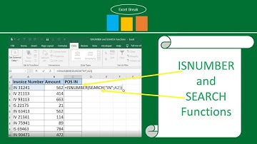 Learn ISNUMBER and SEARCH excel functions