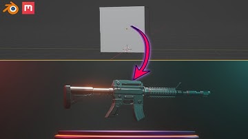 Blender Gun 3D Modeling - Timelapse