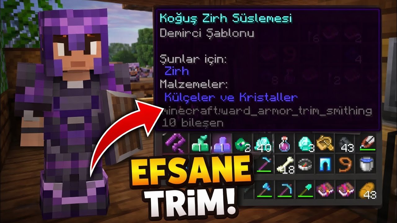 Netherite Setime EN NADİR Trim’i Bastım! (Minecraft Survival)