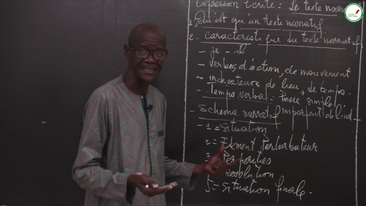 Cours - Cinquième - Français : Expression Ecrite - Le texte narratif / M. Ndiaye