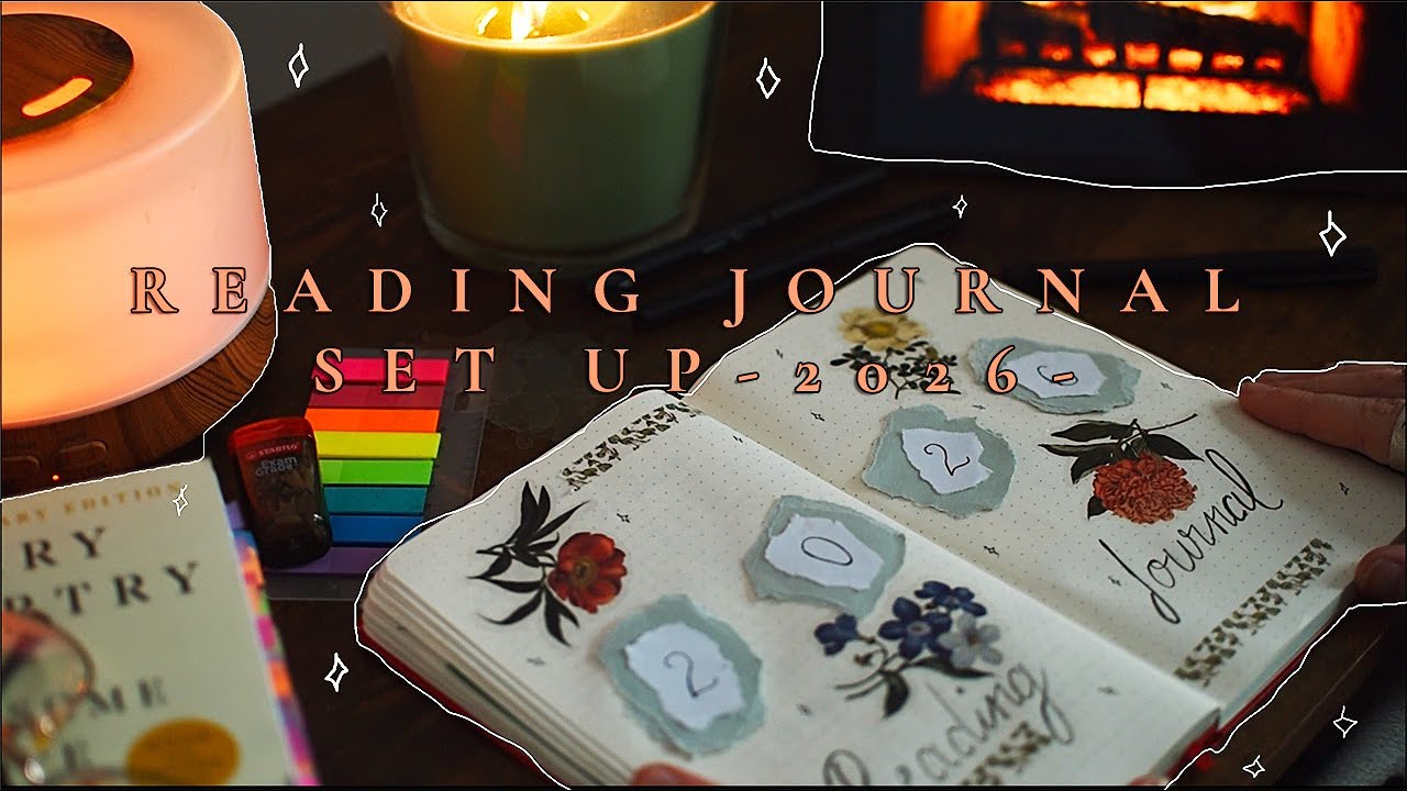 Reading Journal Set Up 2026 | a little stationery haul | a cosy video to fix our attention spans