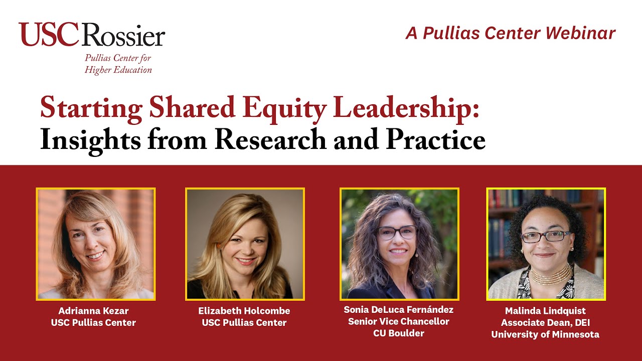 Starting Shared Equity Leadership: Insights From Research and Practice webinar