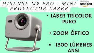 Hisense M2 Pro - Mini Proyector Laser Trichroma UHD 4K Smart TV, de 65" a 200", 1300 Lumen, Dolby