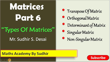 Matrix part 6. Definition of transpose of matrix. Determinant Matrix class 12. Matrix for diploma.