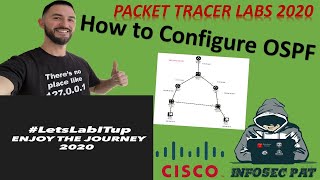 How to configure OSPF on a Cisco router in Cisco Packet Tracer - CCNA Network+ 2020 #LetsLabITup.