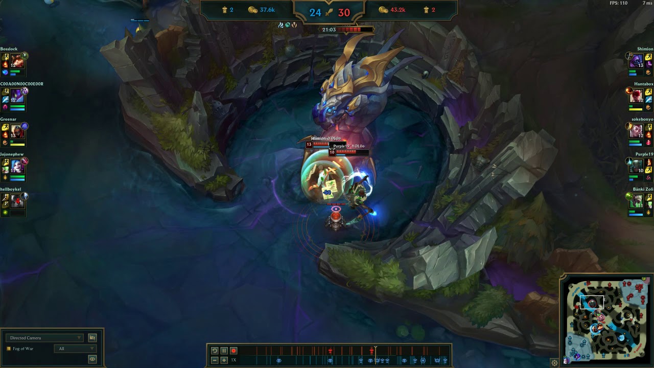 Jinx baron and kill with ulti rocket no ward!