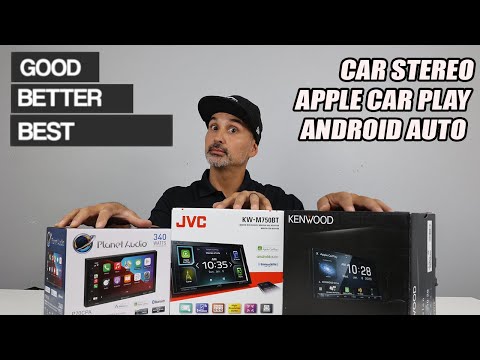 Good, Better, Best. Car Stereo Headunit w Apple Car Play and Android Auto. Double Din Car Receiver.