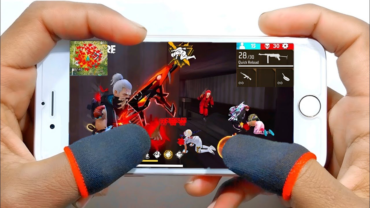 iphone 6 Fire Gameplay test max settings HUD+DPI+ MACRO 🔥