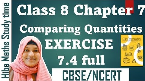 cbse 8th maths chapter 7 exercise 7.3 full comparing quantities solutions in tamil