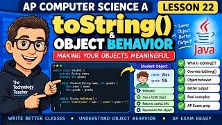 AP Computer Science A – Lesson 22: toString() Method & Object Behavior in Java