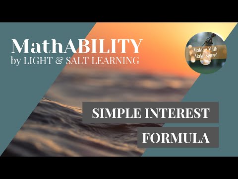MathABILITY: Simple Interest Formula (1.4, Exp, #12)