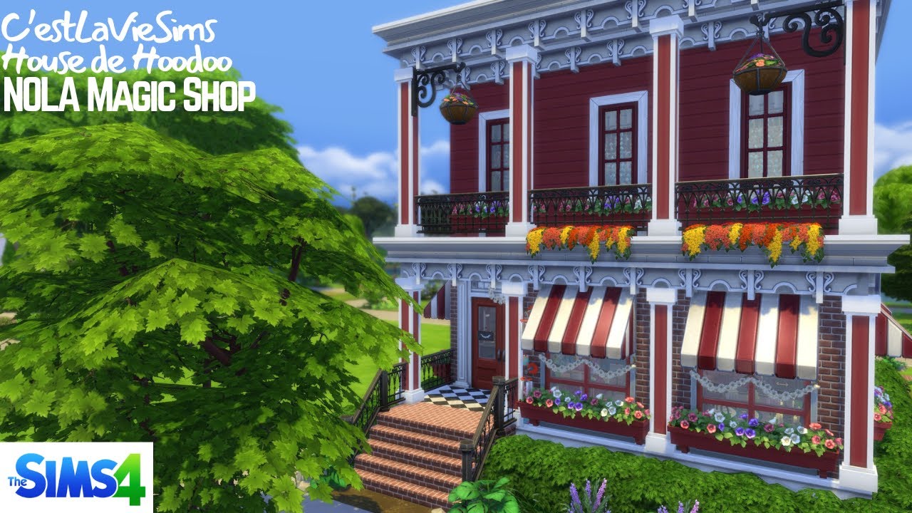 🔮 House de Hoodoo Magic Shop | Sims 4 Speed Build | No CC