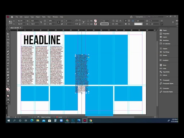 Creating A Double Page Spread In Indesign Part 1 Youtube
