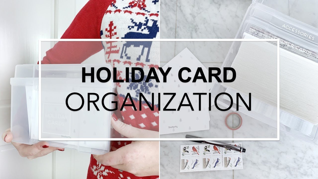 HOW TO ORGANIZE YOUR HOLIDAY CARDS: Creating a Christmas Card Command  Station - YouTube