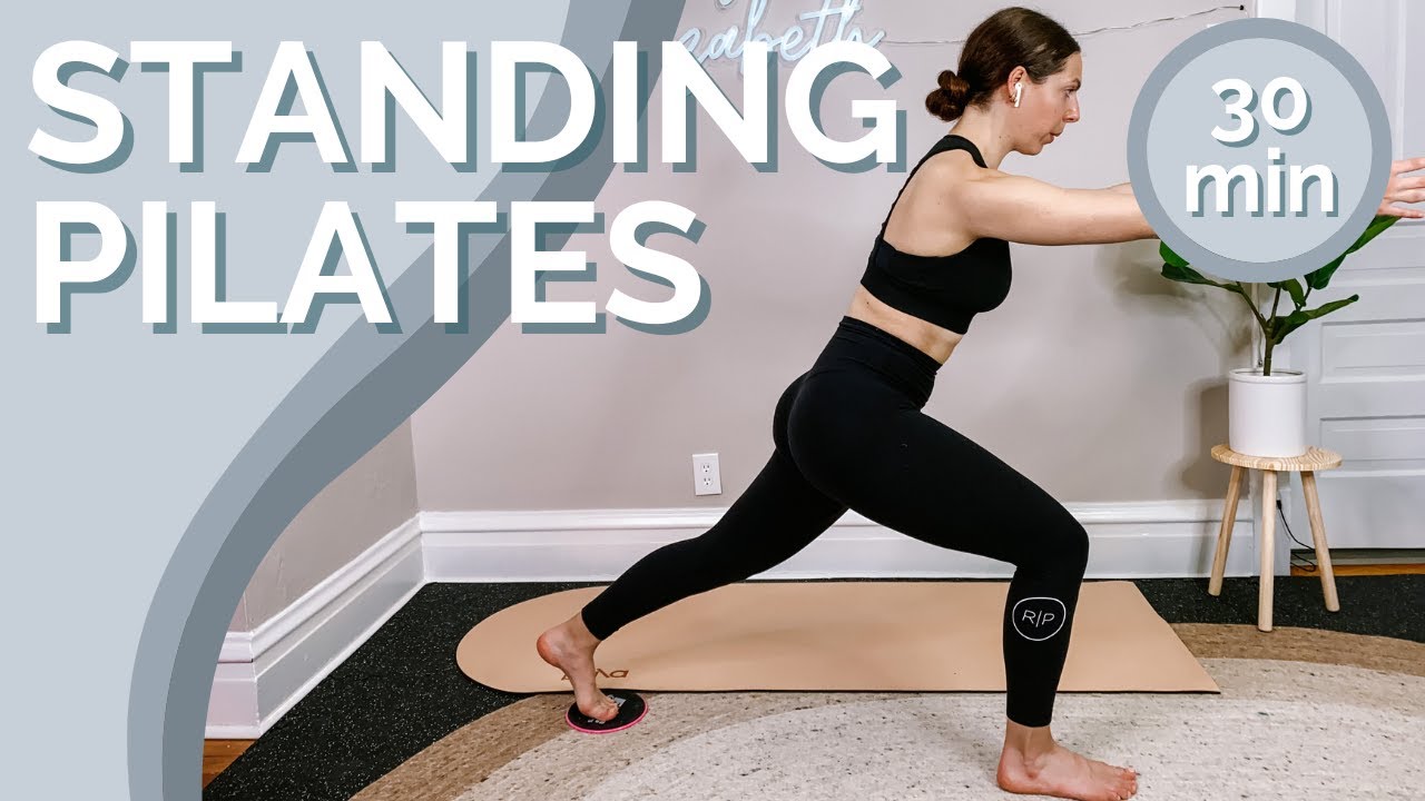 30 MINUTE STANDING PILATES w/ SLIDERS // Reformer on the Mat