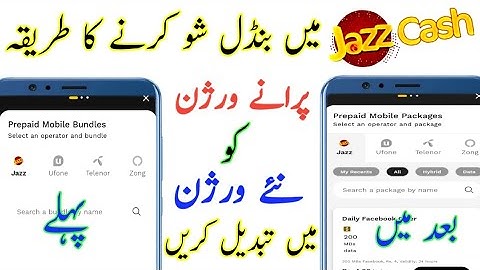 How to Fix Bundle Problem from JazzCash App| How To  Upgrade JazzCash old Version online Skilltubes