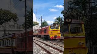 สีใหม่เอี่ยม ❤️ Alsthom 4149 ทำขบวนรถเร็ว 111 ออกจากสถานีพิจิตร