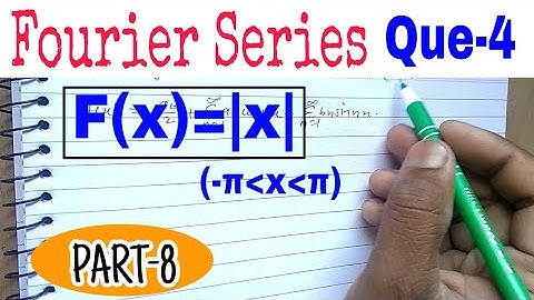 Que-4 | Fourier series f(x)=|x| | B.tech | Engineering mathematics-II | in Hindi | BY SURAJ YADAV