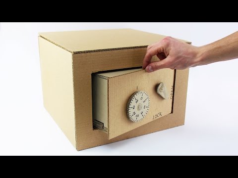 How To Make Safe With Combination Lock From Cardboard