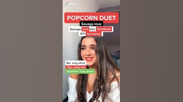 POPCORN DUET! SING WITH ME CHALLENGE! SAVAGE LOVE JASON DERULO #shorts