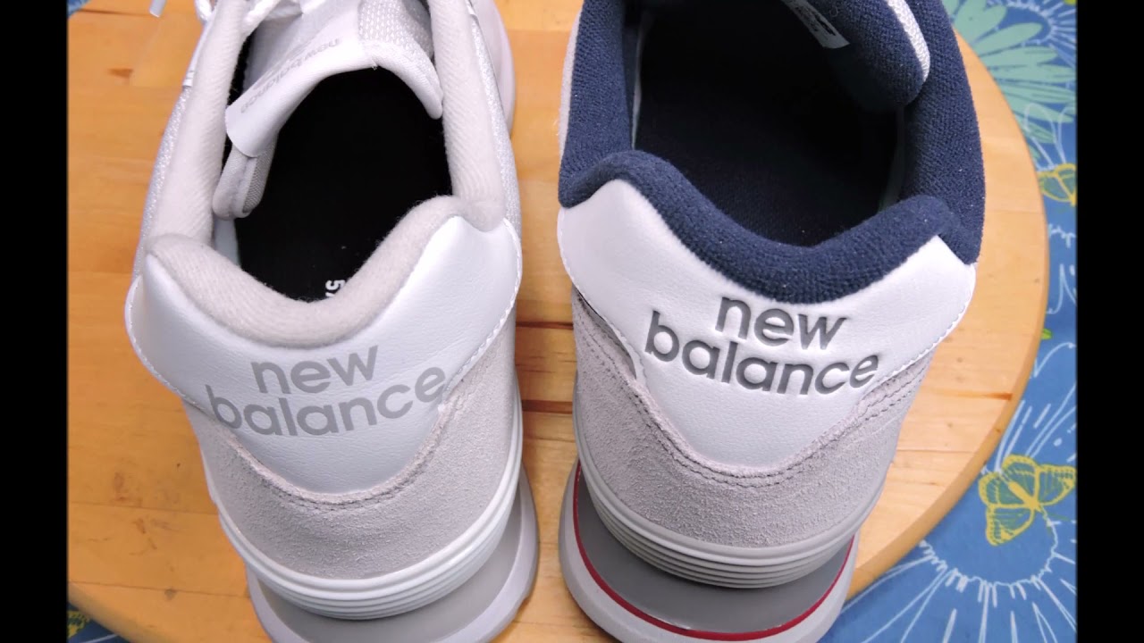 New Balance 574 regular vs rugged on feet / men's - YouTube