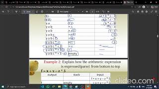 Syntax Analysis , bottom to top
