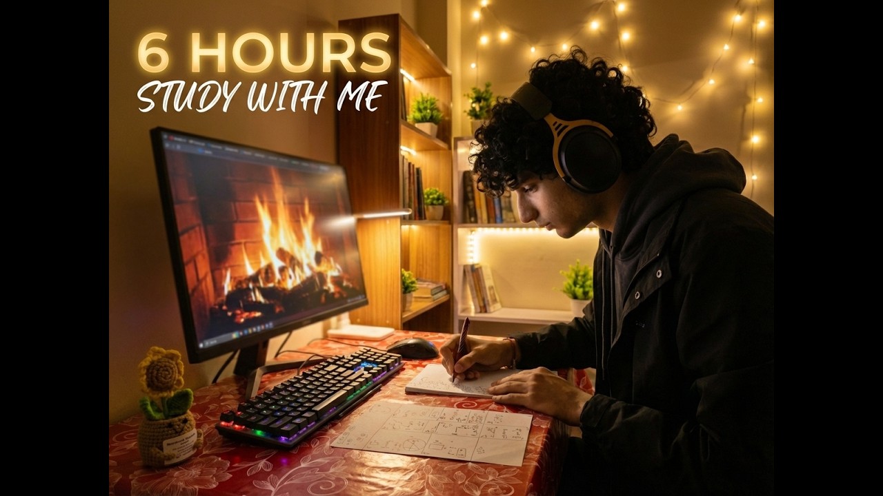 Study With Me | 1 Hour Deep Focus 📚 Calm, No Talking