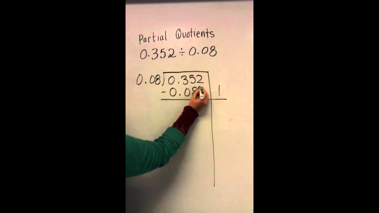 Decimal Division- Partial Quotients 2 - Youtube
