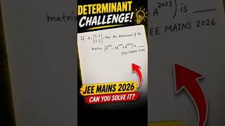 JEE mains maths pyq 2026#maths#shortsvideo #Matrix Challenge for JEE Students