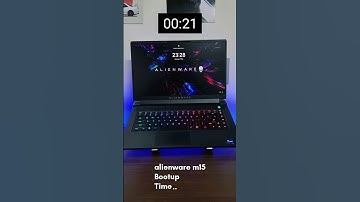 alienware m15 gaming laptop bootup time