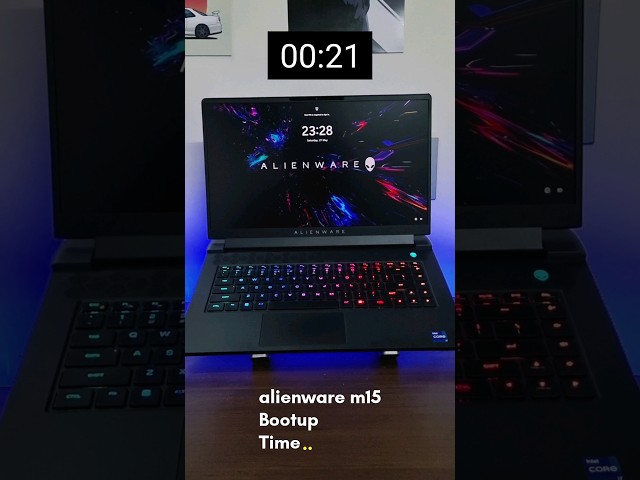 alienware m15 gaming laptop bootup time