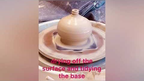 Making of a ceramic poppy seed head