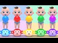 Color song  five little monkeys jumping on the bed  nursery rhymes baby  kids songs