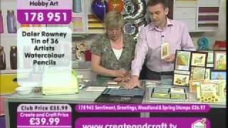 Hobby Art Stamps -Tuscany set on create and craft.avi screenshot 4