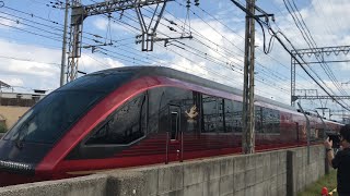 特急ひのとり五位堂研修車庫横通過
