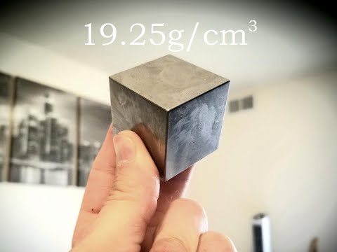 Video: Quanto pesa un cubo di tungsteno da 1 pollice?
