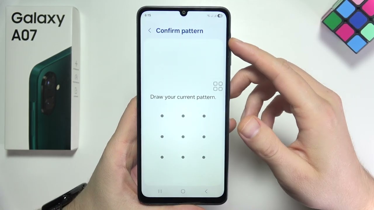 Samsung A07: How to Remove Screen Lock