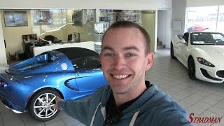 Test driving a Laser Blue Lotus Elise!