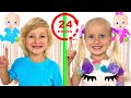 Katya and Dima 24 Hour Baby Challenge and Other Fun Challenges for Kids