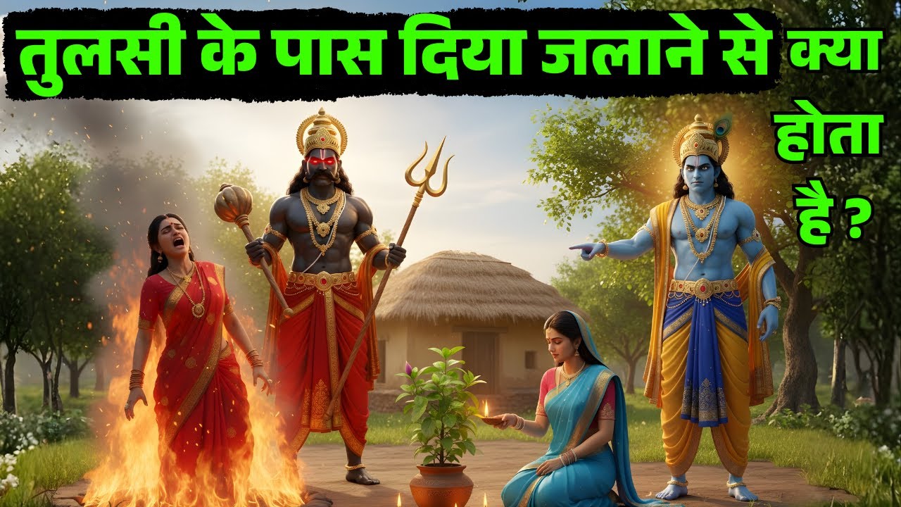 श्री कृष्ण कहते है तुलसी के पास एकबार दिया जलाने से क्या होता है? Vastu tips by PDOL